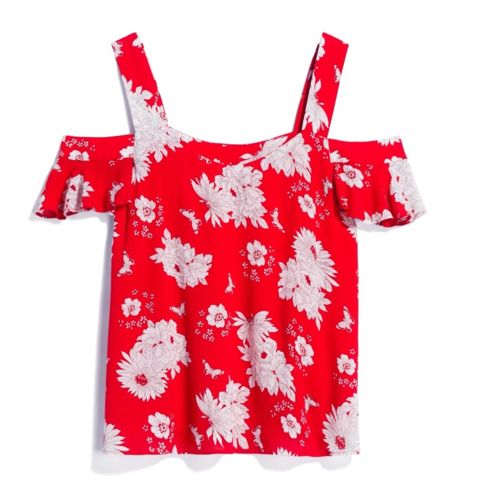 Skies are blue. Rhonda Off-The-Shoulder Top